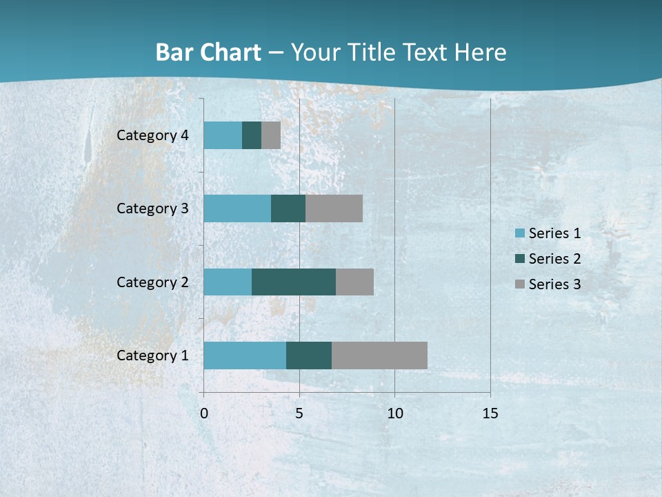 Abstract Turquoise Drawn PowerPoint Template