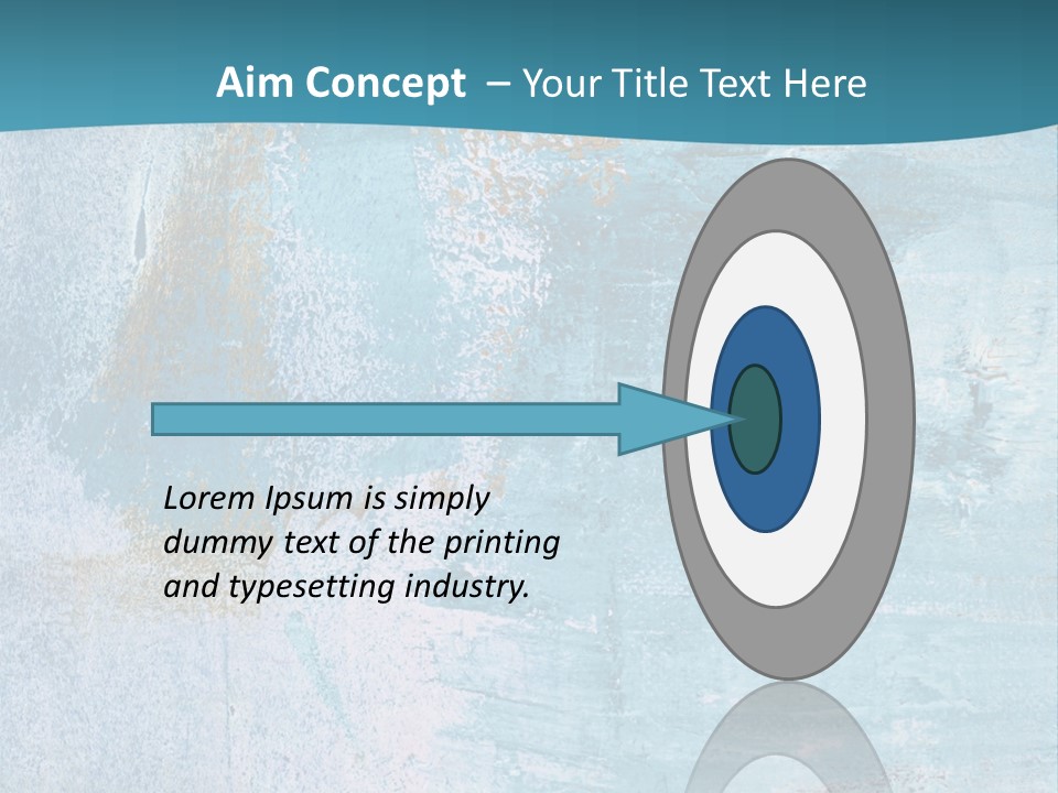 Abstract Turquoise Drawn PowerPoint Template