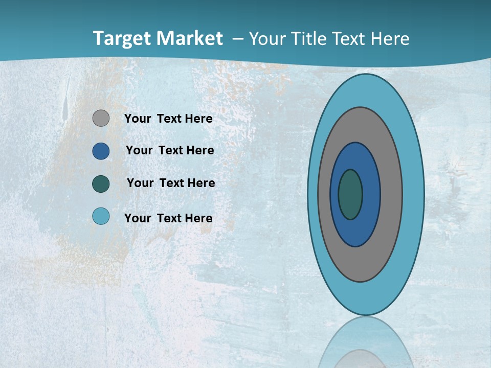 Abstract Turquoise Drawn PowerPoint Template