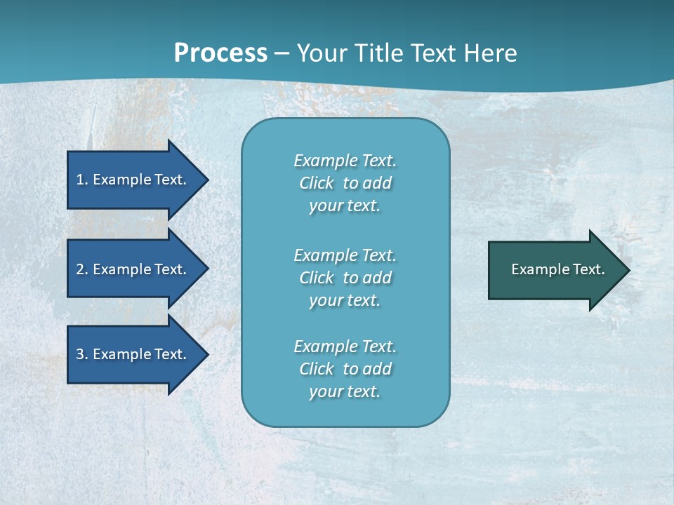 Abstract Turquoise Drawn PowerPoint Template