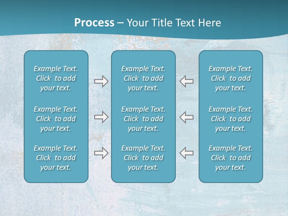 Abstract Turquoise Drawn PowerPoint Template