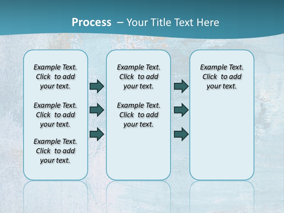 Abstract Turquoise Drawn PowerPoint Template