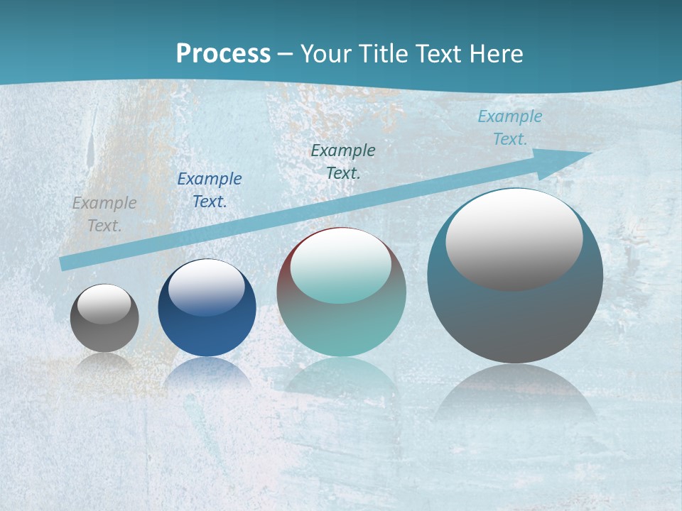Abstract Turquoise Drawn PowerPoint Template