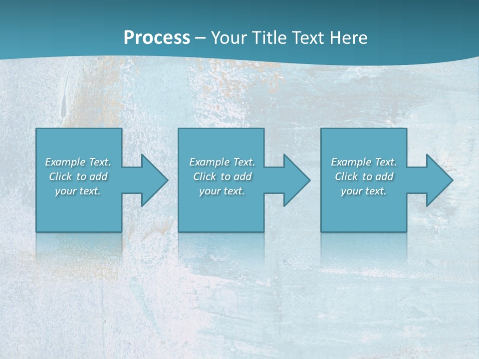 Abstract Turquoise Drawn PowerPoint Template