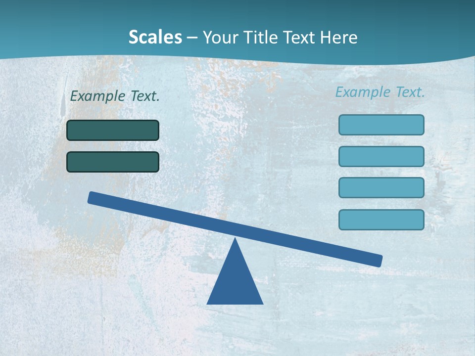 Abstract Turquoise Drawn PowerPoint Template