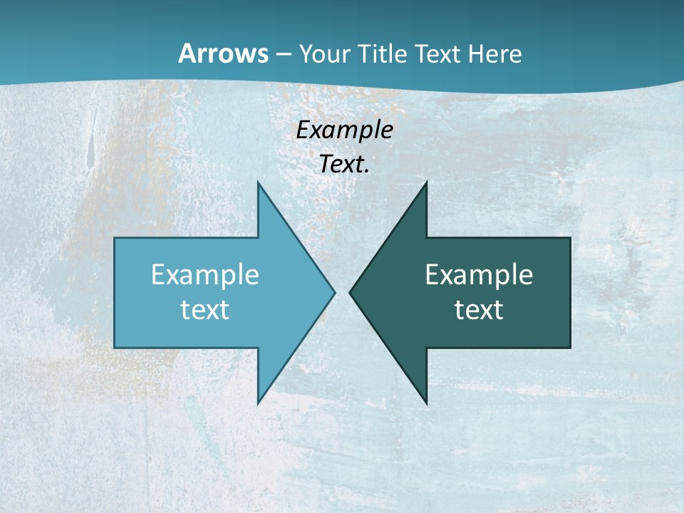 Abstract Turquoise Drawn PowerPoint Template