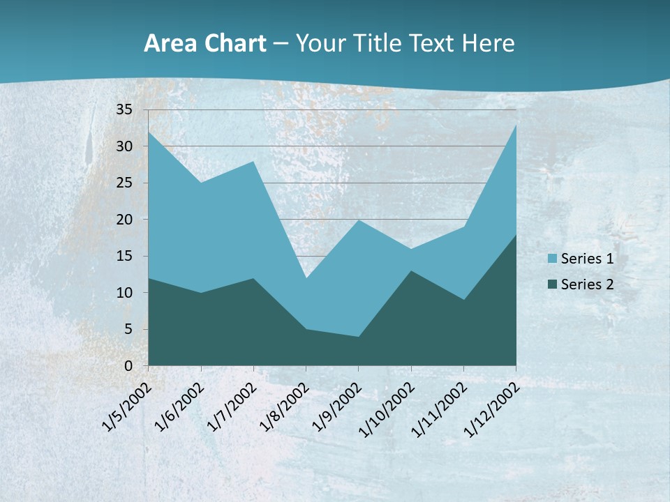 Abstract Turquoise Drawn PowerPoint Template
