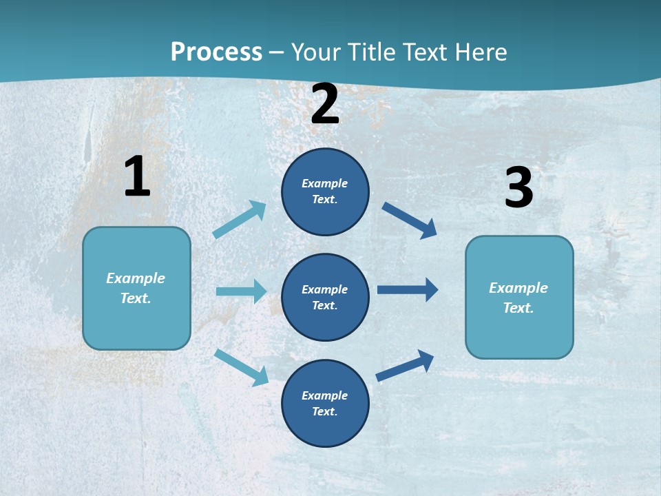 Abstract Turquoise Drawn PowerPoint Template