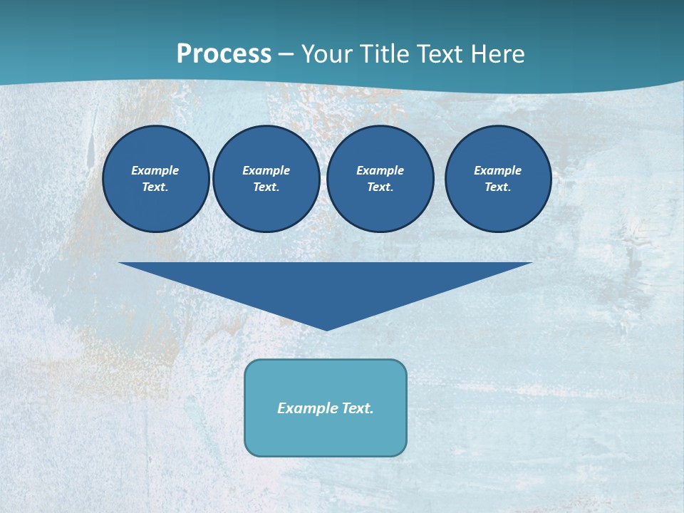 Abstract Turquoise Drawn PowerPoint Template