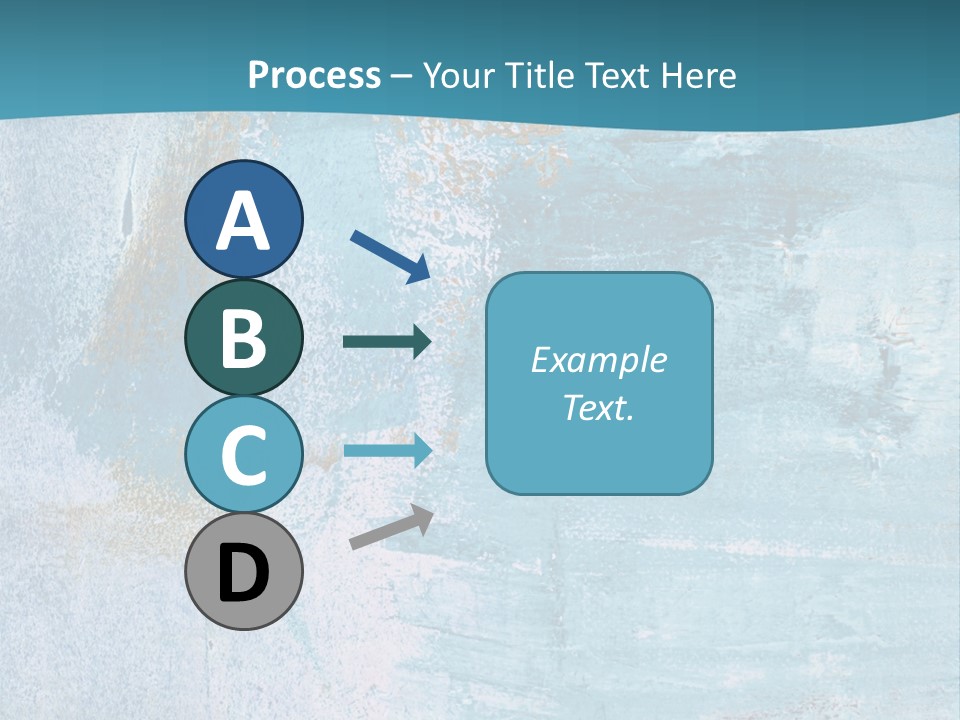 Abstract Turquoise Drawn PowerPoint Template