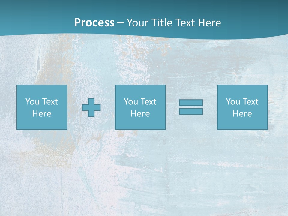 Abstract Turquoise Drawn PowerPoint Template