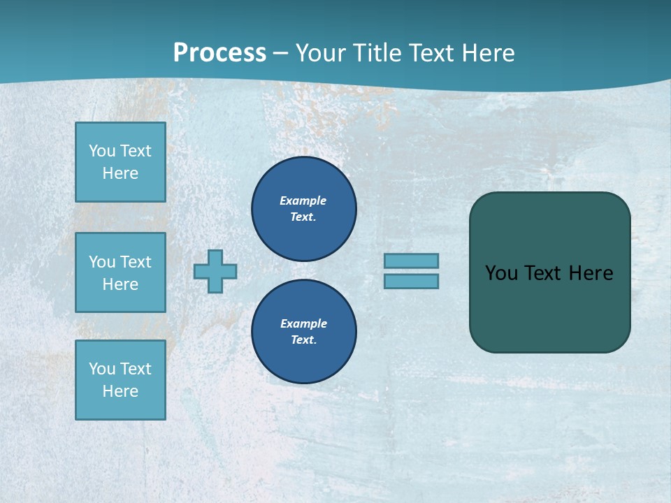 Abstract Turquoise Drawn PowerPoint Template