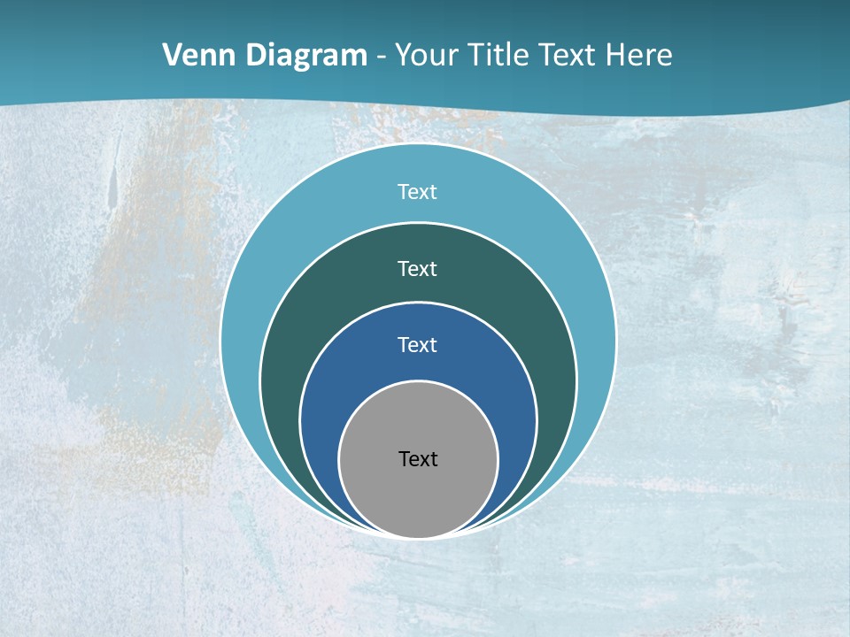Abstract Turquoise Drawn PowerPoint Template