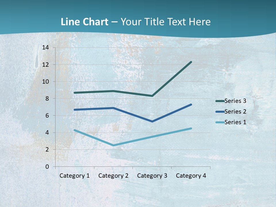 Abstract Turquoise Drawn PowerPoint Template