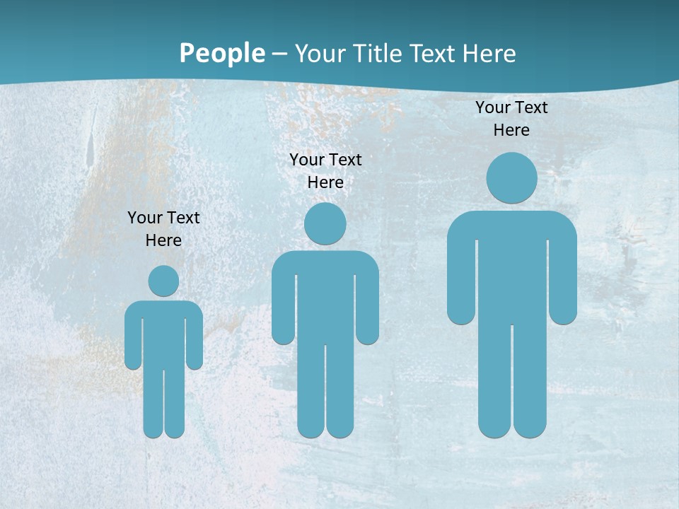 Abstract Turquoise Drawn PowerPoint Template