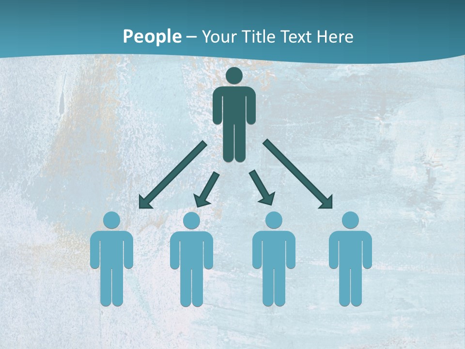 Abstract Turquoise Drawn PowerPoint Template