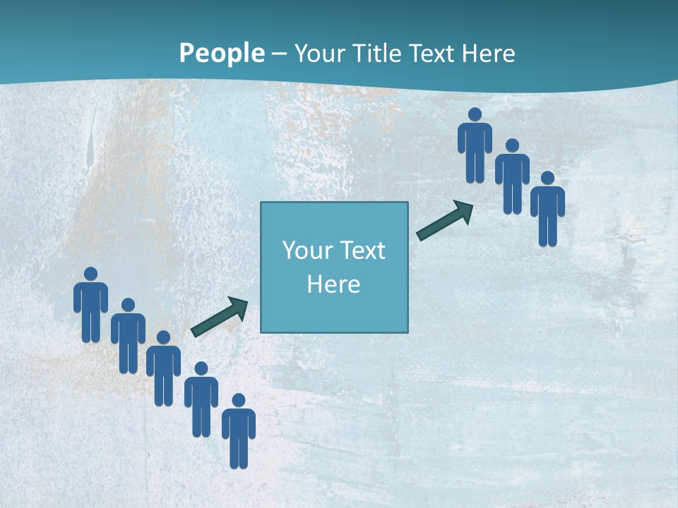 Abstract Turquoise Drawn PowerPoint Template