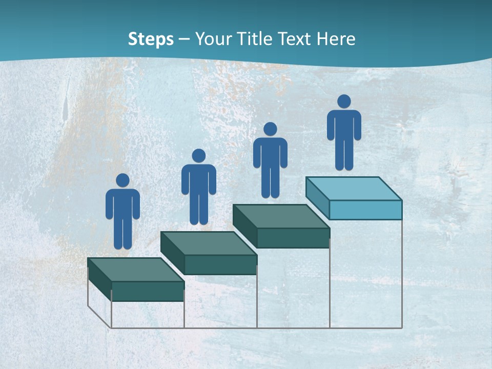 Abstract Turquoise Drawn PowerPoint Template