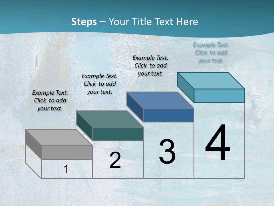 Abstract Turquoise Drawn PowerPoint Template