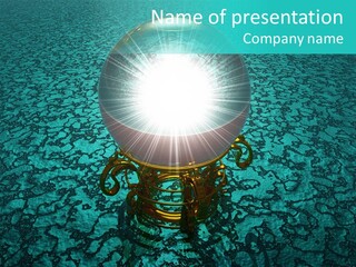 Magic Crystal Ball Myth PowerPoint Template