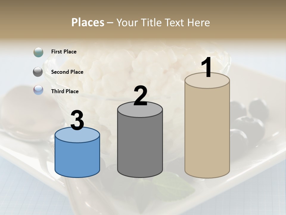 Milk Spoon Healthy PowerPoint Template