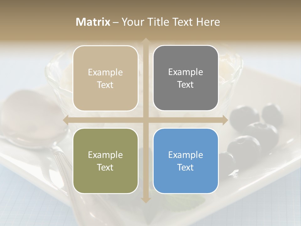 Milk Spoon Healthy PowerPoint Template