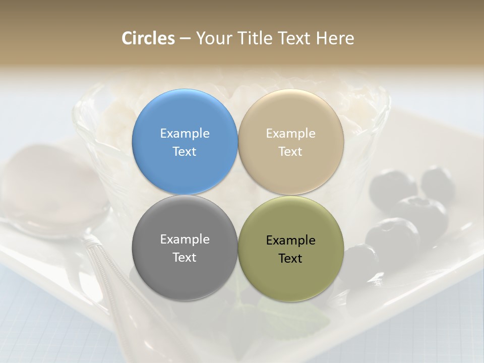 Milk Spoon Healthy PowerPoint Template