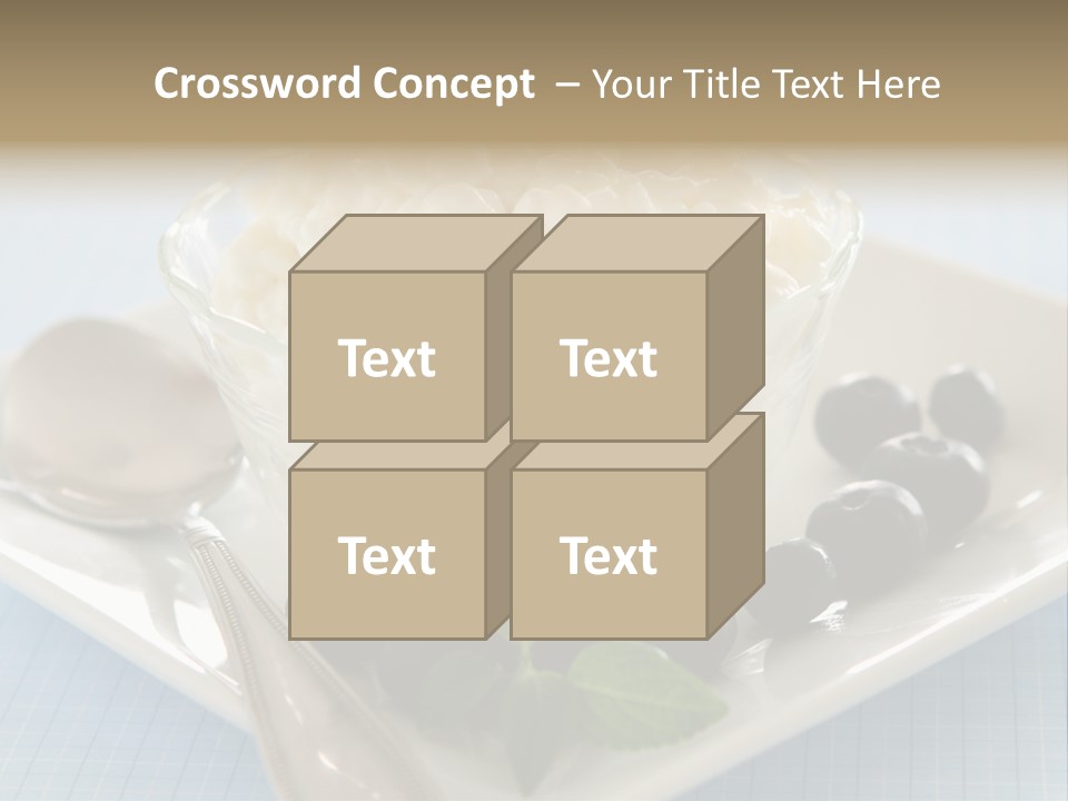 Milk Spoon Healthy PowerPoint Template