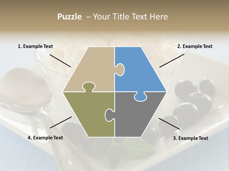 Milk Spoon Healthy PowerPoint Template