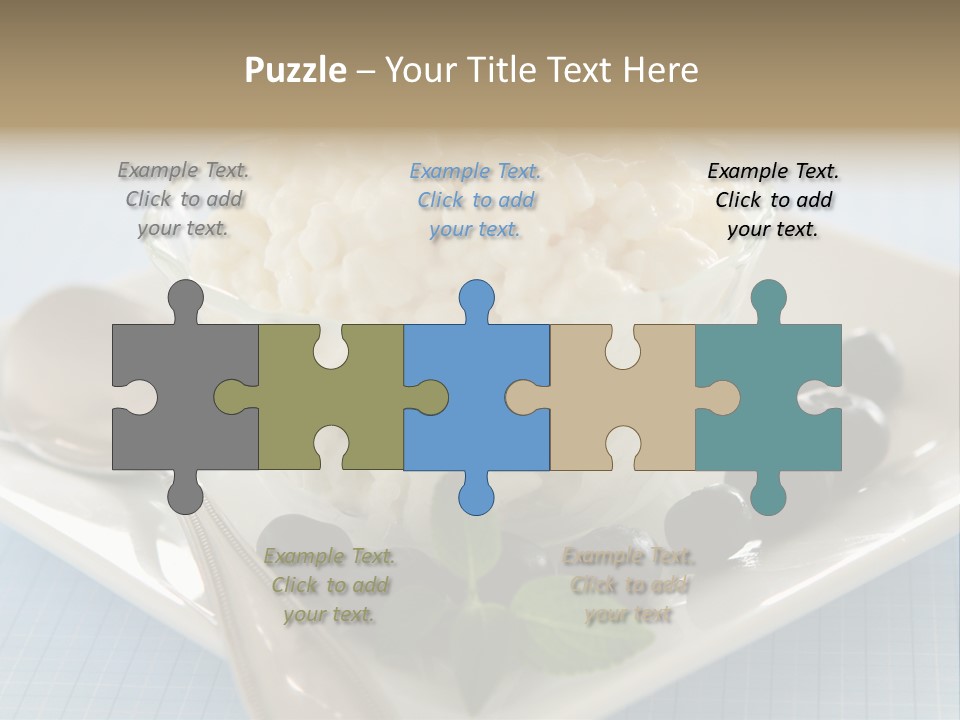 Milk Spoon Healthy PowerPoint Template