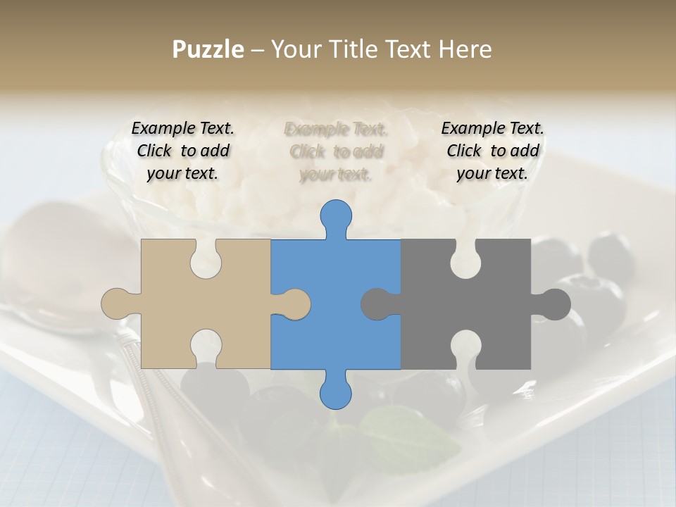 Milk Spoon Healthy PowerPoint Template