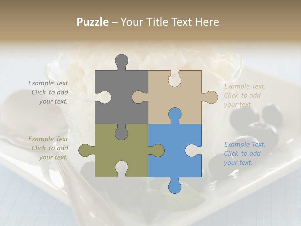 Milk Spoon Healthy PowerPoint Template