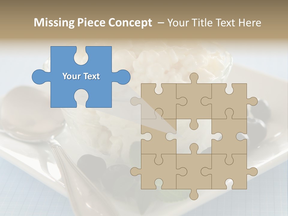 Milk Spoon Healthy PowerPoint Template