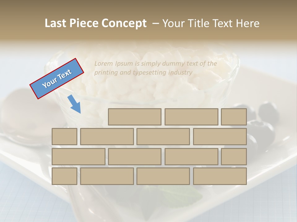 Milk Spoon Healthy PowerPoint Template