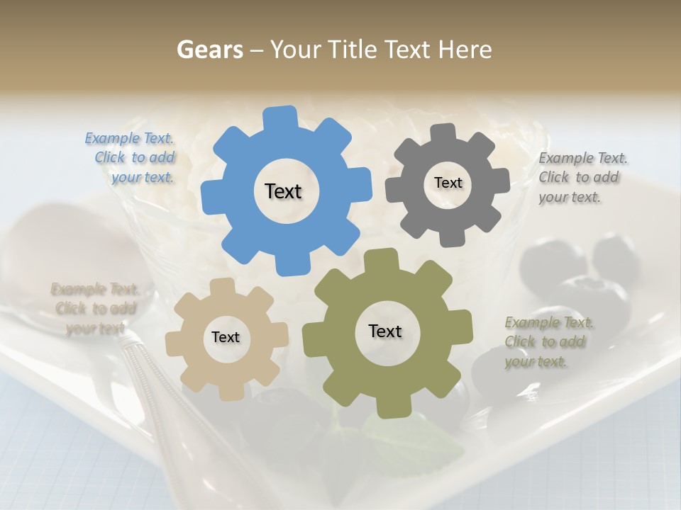 Milk Spoon Healthy PowerPoint Template