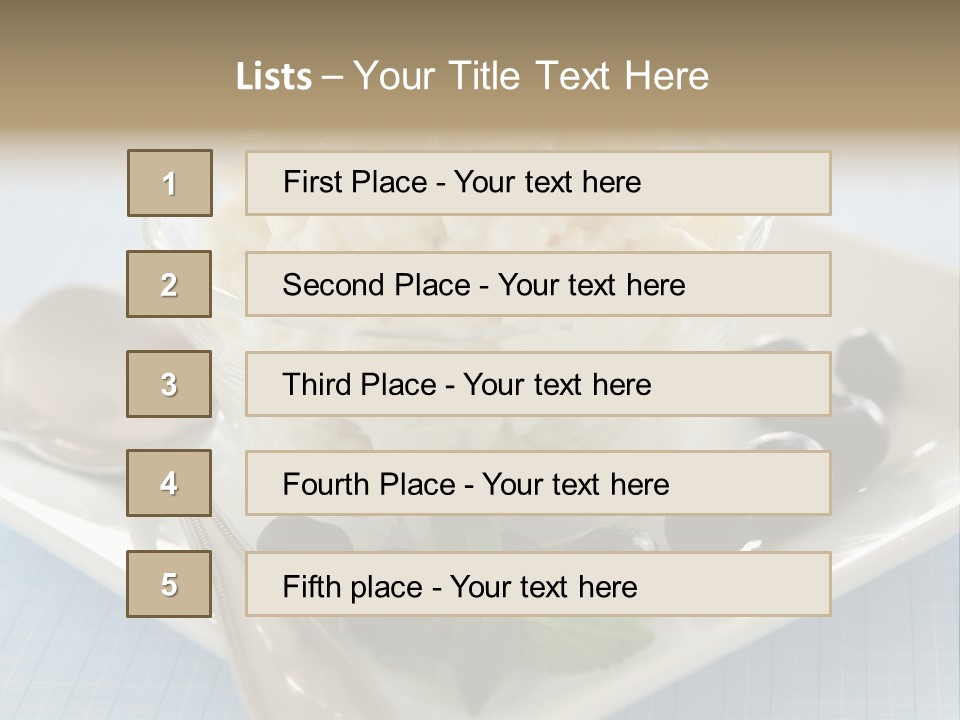 Milk Spoon Healthy PowerPoint Template