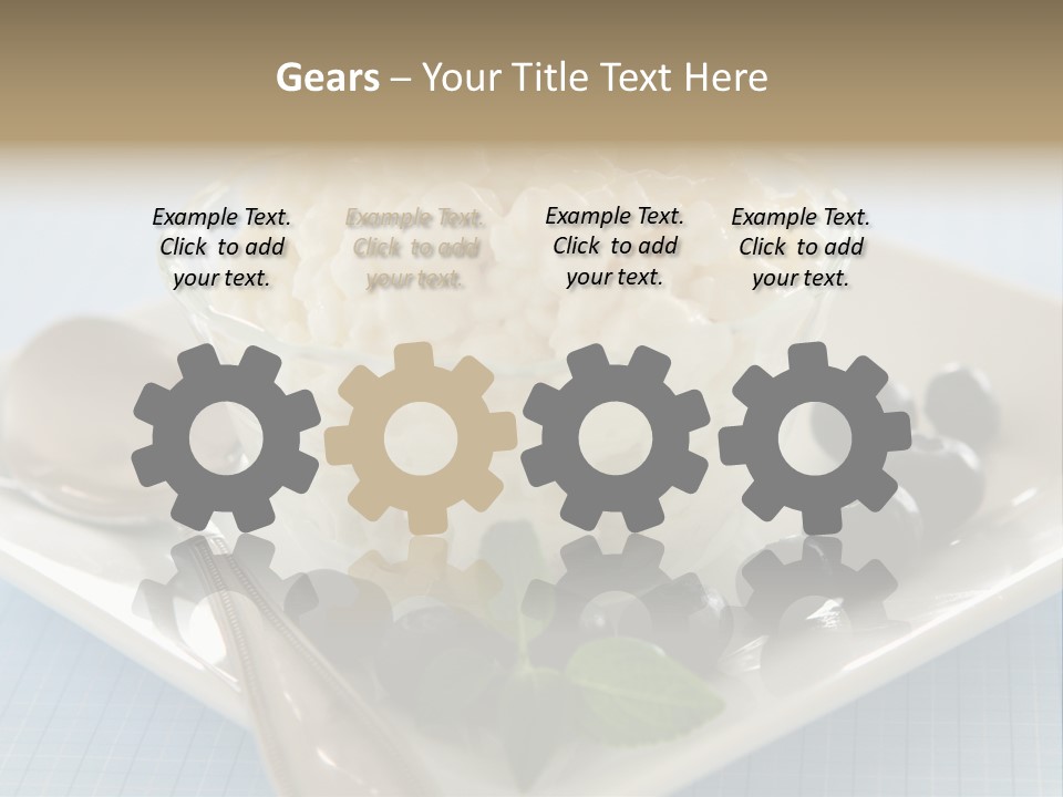 Milk Spoon Healthy PowerPoint Template