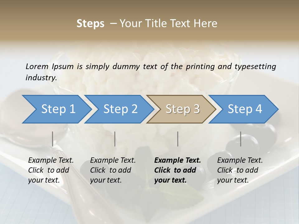 Milk Spoon Healthy PowerPoint Template