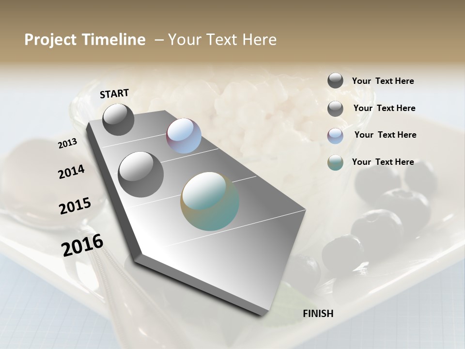 Milk Spoon Healthy PowerPoint Template
