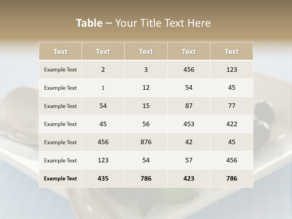 Milk Spoon Healthy PowerPoint Template