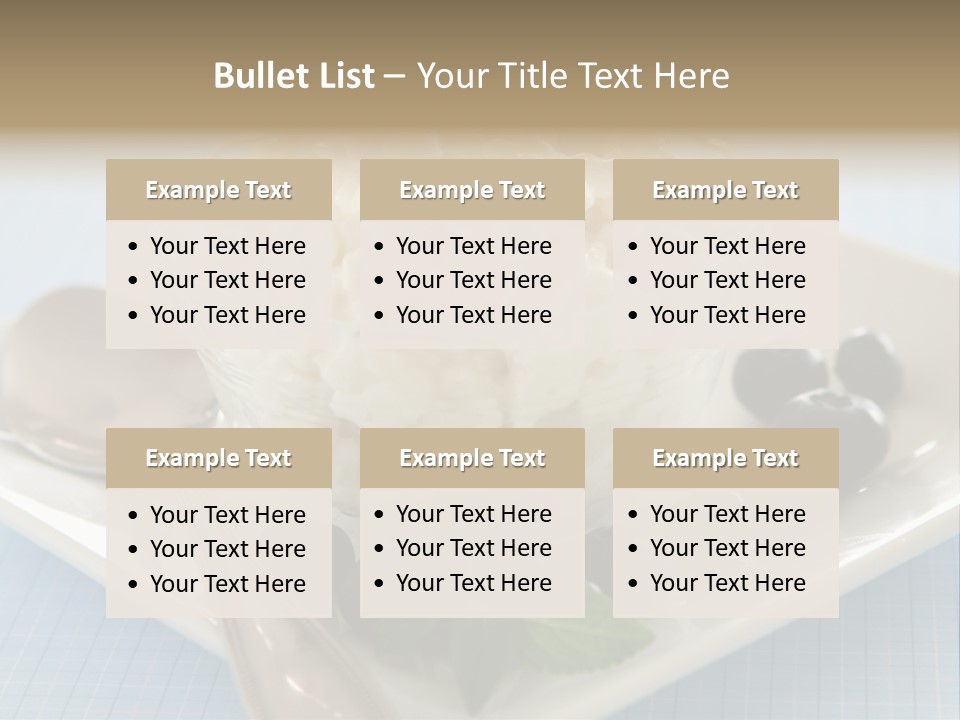 Milk Spoon Healthy PowerPoint Template
