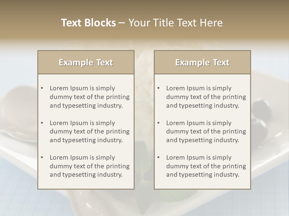 Milk Spoon Healthy PowerPoint Template