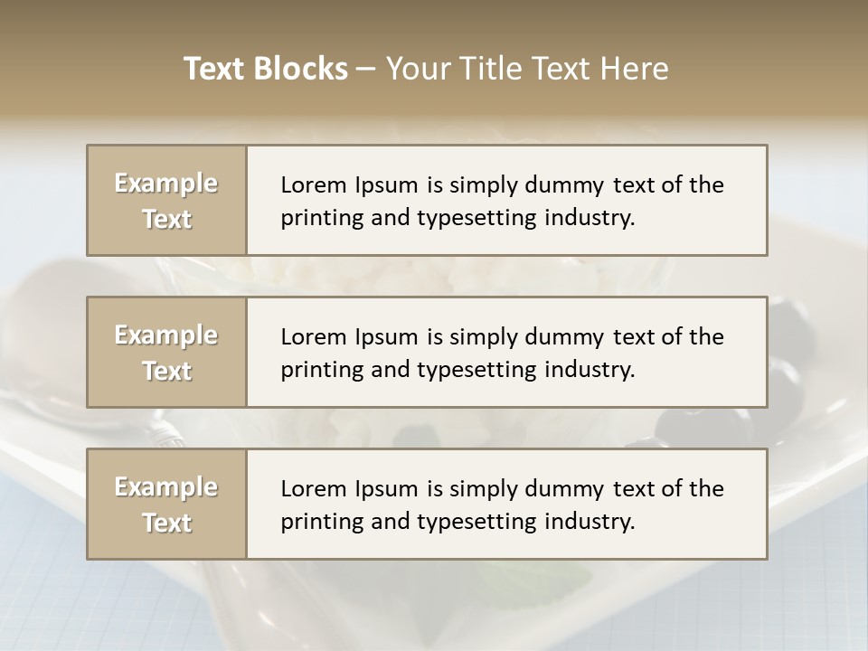 Milk Spoon Healthy PowerPoint Template