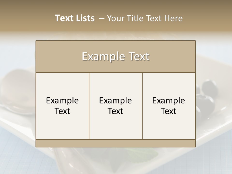 Milk Spoon Healthy PowerPoint Template