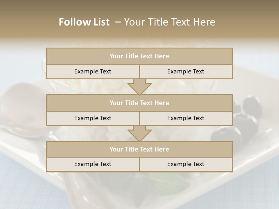 Milk Spoon Healthy PowerPoint Template