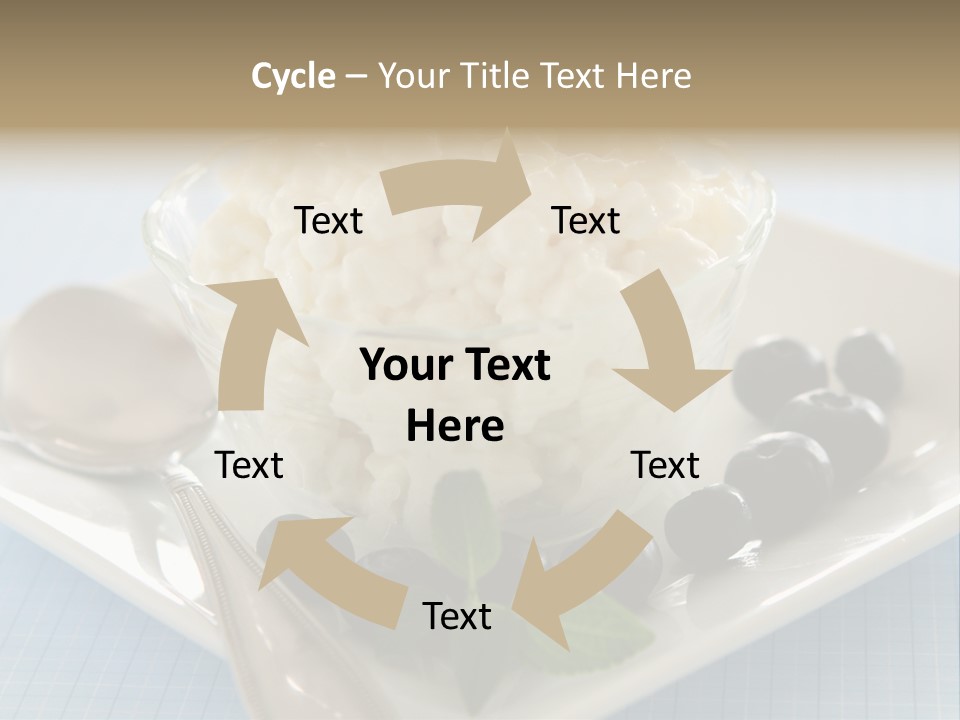 Milk Spoon Healthy PowerPoint Template