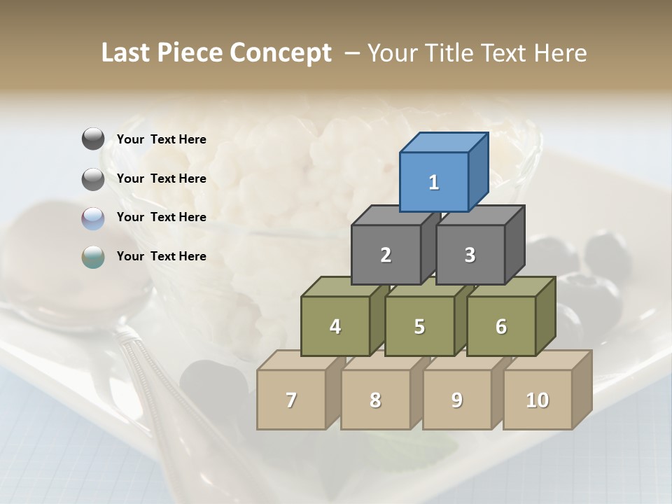 Milk Spoon Healthy PowerPoint Template