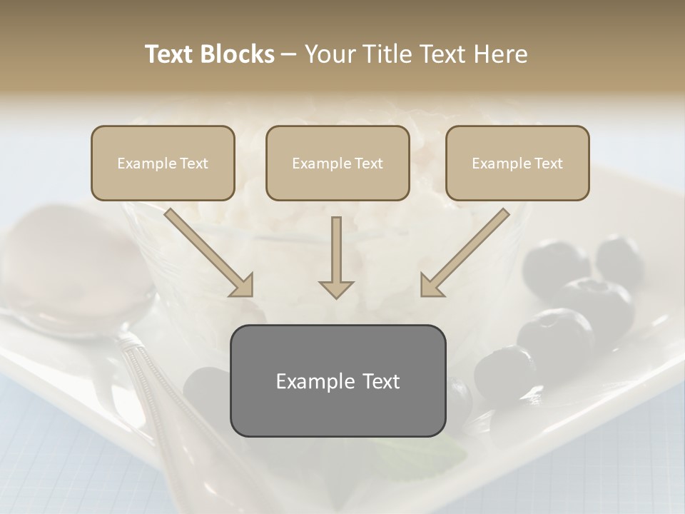 Milk Spoon Healthy PowerPoint Template