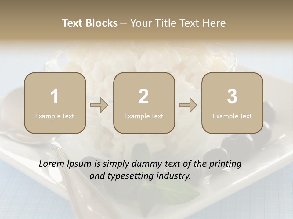 Milk Spoon Healthy PowerPoint Template
