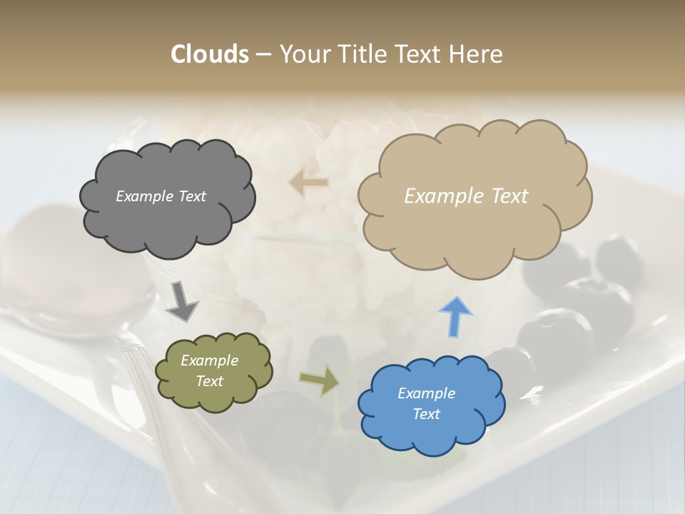 Milk Spoon Healthy PowerPoint Template